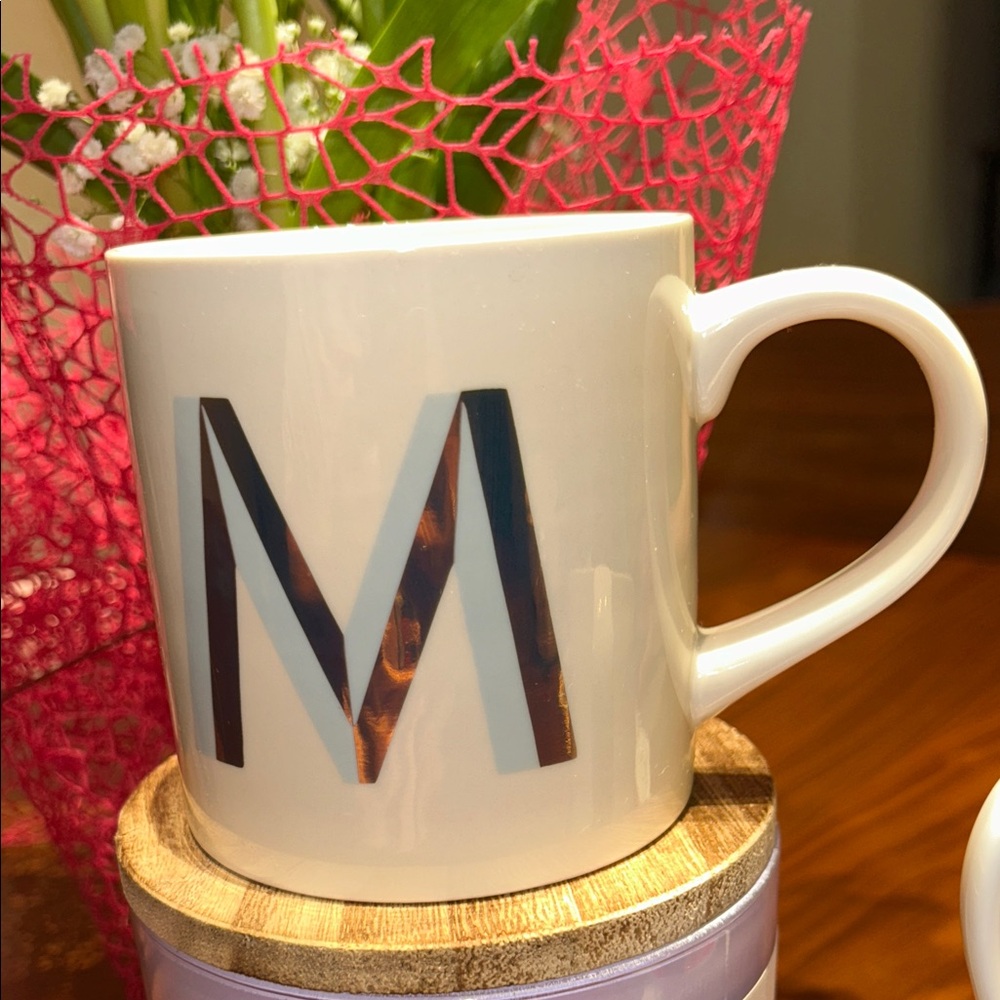 Monogrammed White Mug with Black Lettering - Picture 10 of 10